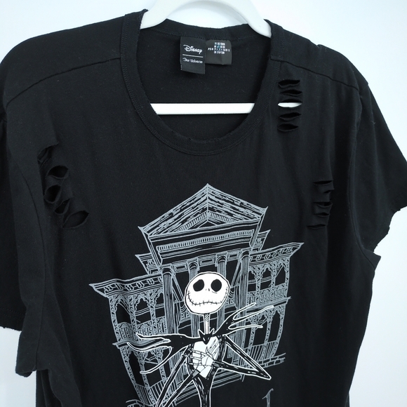 Disney Our Universe Jack Skellington Nightmare Before Christmas Thrashed Tee XXL - Picture 3 of 10